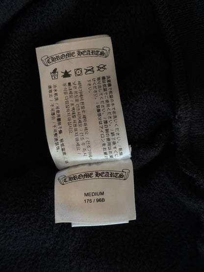 Chrome Hearts Black & Green Friends & Family Glitter Floral Logo Hoodie