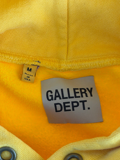 Gallery Dept Yellow & Black Gym Hoodie