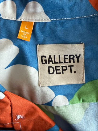 Gallery Dept Blue Floral Parker Button Up Shirt