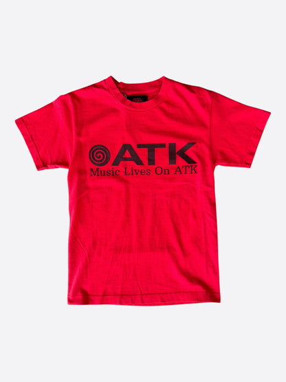 Gallery Dept ATK Red & Black Music Lives On Logo T-Shirt