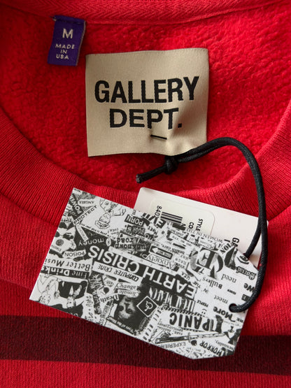 Gallery Dept Red & Black Musique Graphic Sweater