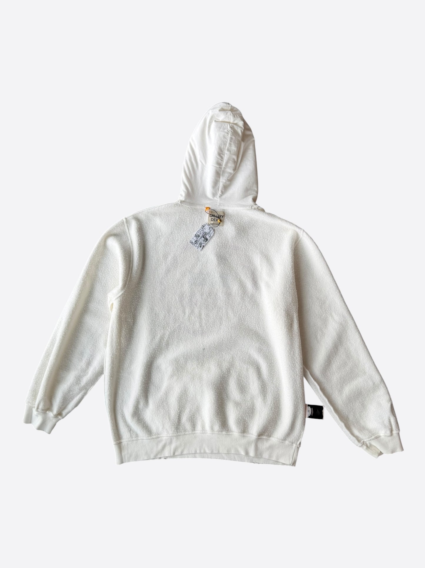 Gallery Dept White Stop Being Racist Reversible Hoodie