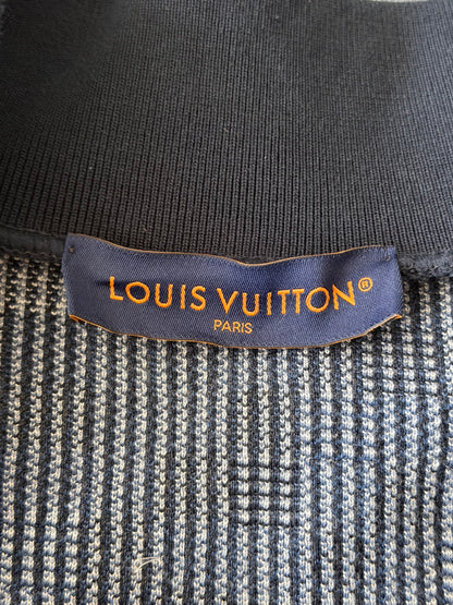 Louis Vuitton Blue Damoflage Bomber Jacket