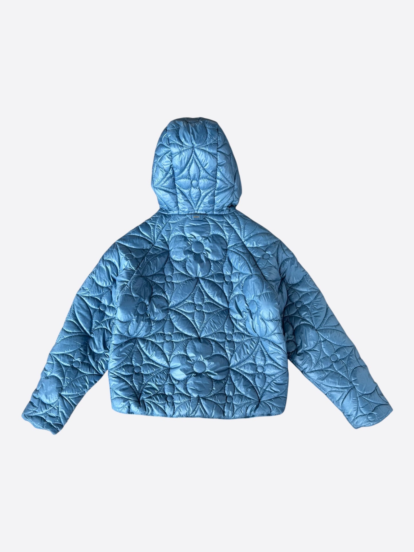 Louis Vuitton Blue Flower Monogram Puffer Jacket