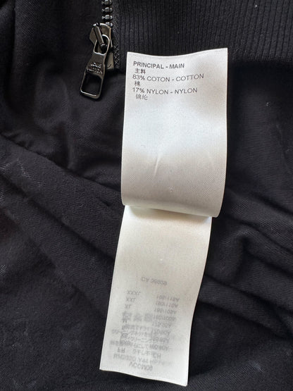 Louis Vuitton Black Monogram Towel Zip Up Hoodie