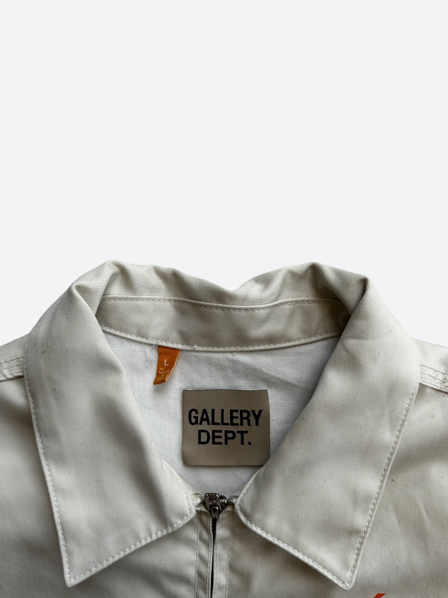 Gallery Dept Beige & Orange Logo Montecito Jacket