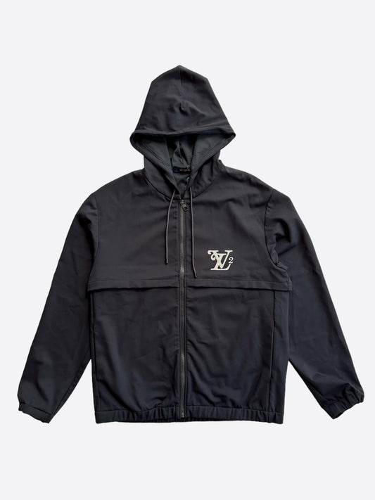 Louis Vuitton Nigo Black Logo Zip Up Windbreaker