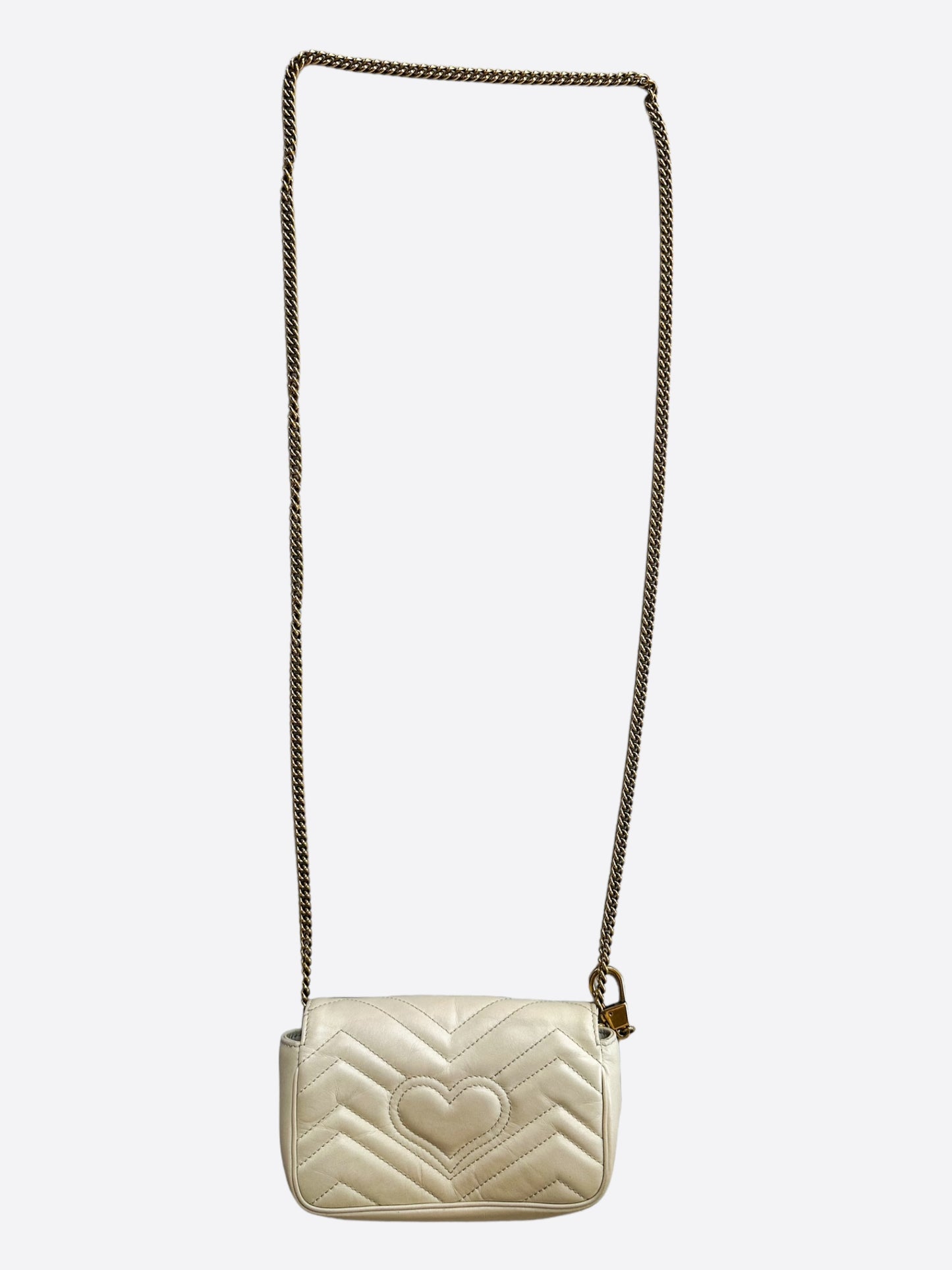 Gucci Beige GG Marmont Mini Shoulder Bag