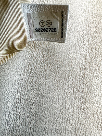 Chanel White Quilted Small 19 Flap Bag