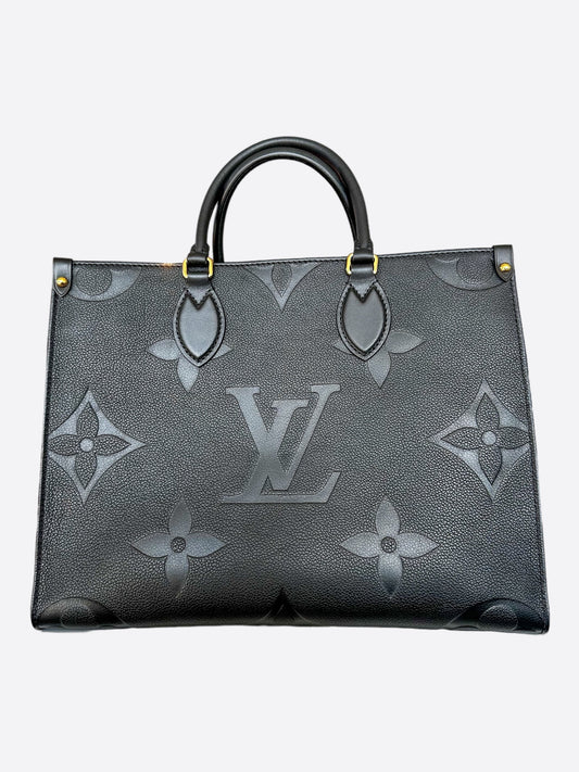 Louis Vuitton Black Monogram Empreinte On The Go MM