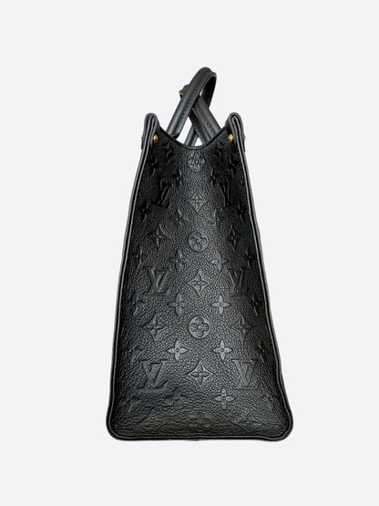 Louis Vuitton Black Monogram Empreinte On The Go MM