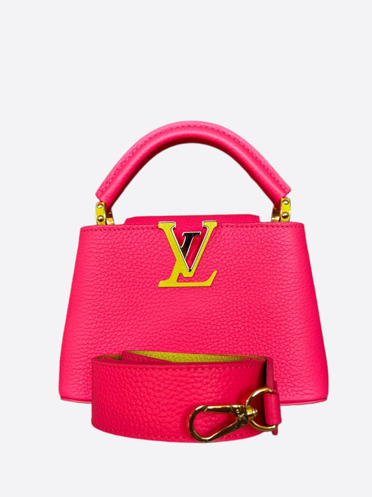 Louis Vuitton Pink Taurillon Capucines BB