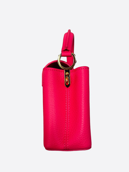 Louis Vuitton Pink Taurillon Capucines BB