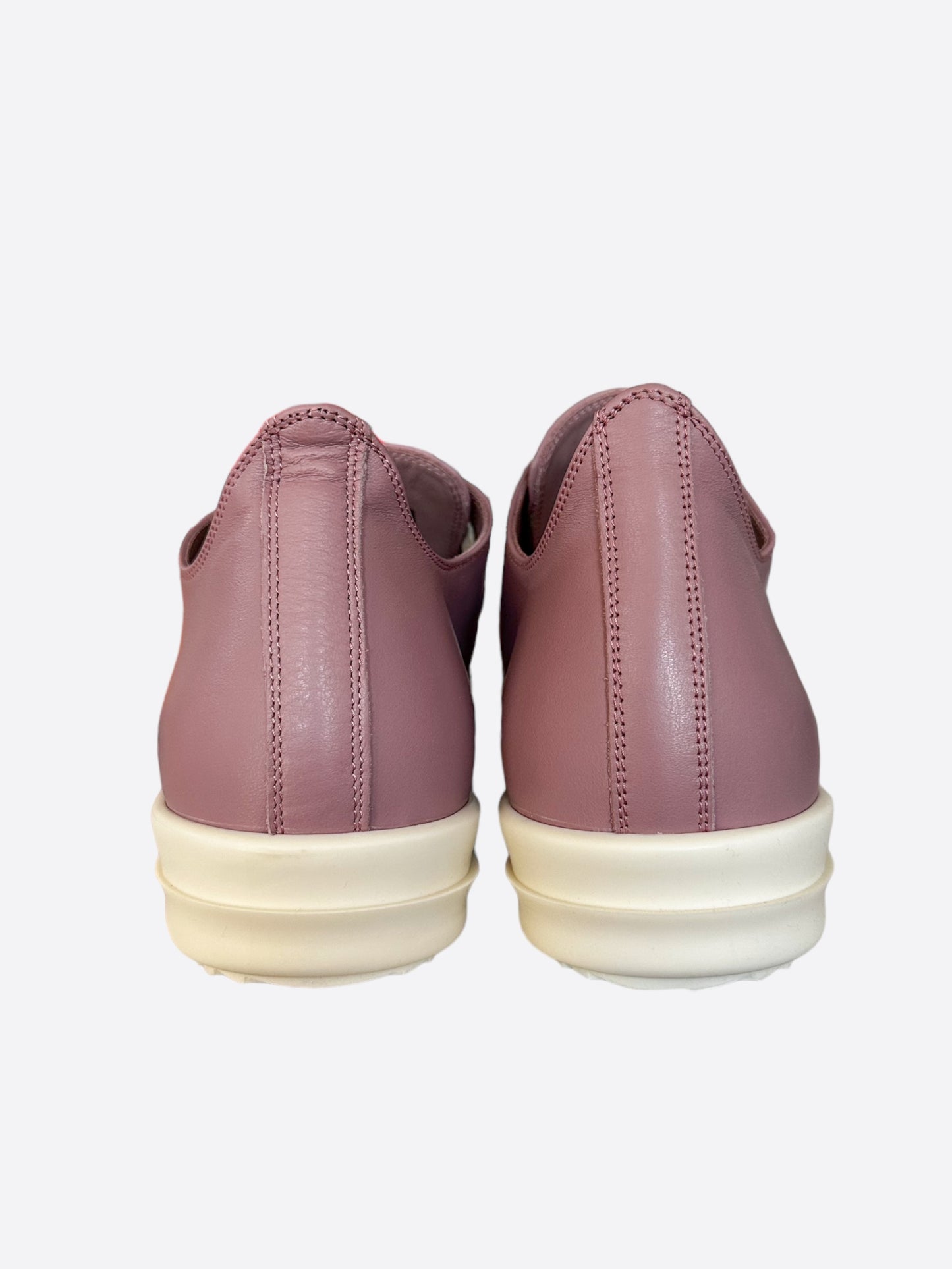 Rick Owens Pink & White Low Top Sneakers