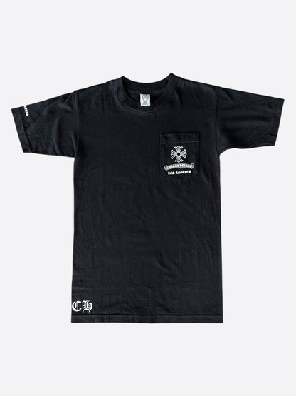 Chrome Hearts Black & White Los Angeles Cross Logo T-Shirt