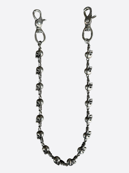 Chrome Hearts Silver Foti Skull Wallet Chain