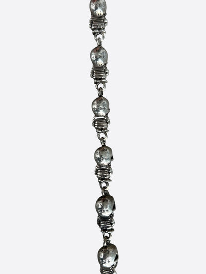 Chrome Hearts Silver Foti Skull Wallet Chain