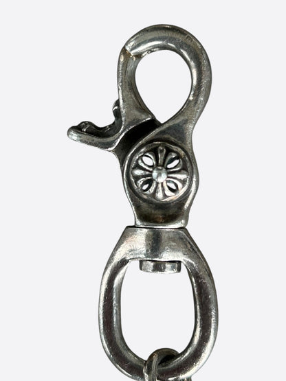 Chrome Hearts Silver Foti Skull Wallet Chain