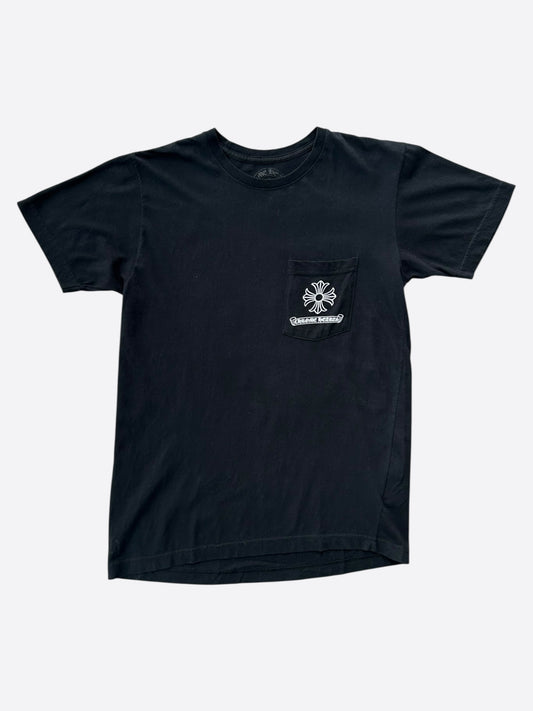 Chrome Hearts Black & White Dagger Logo T-Shirt