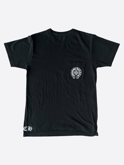 Chrome Hearts Black & White Los Angeles Horseshoe Logo T-Shirt