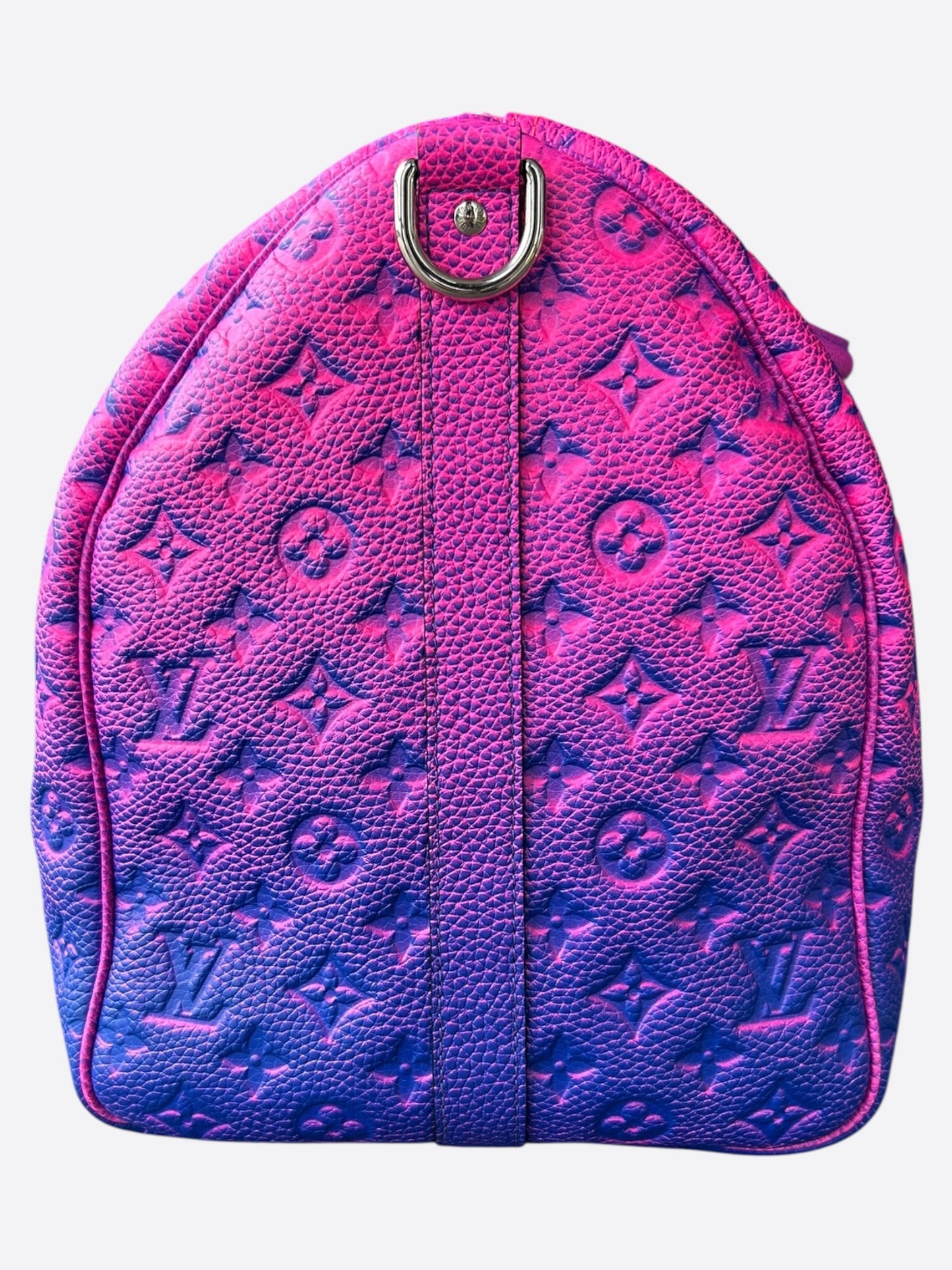 Louis Vuitton Pink & Purple Taurillon Illusion Monogram Keepall 50
