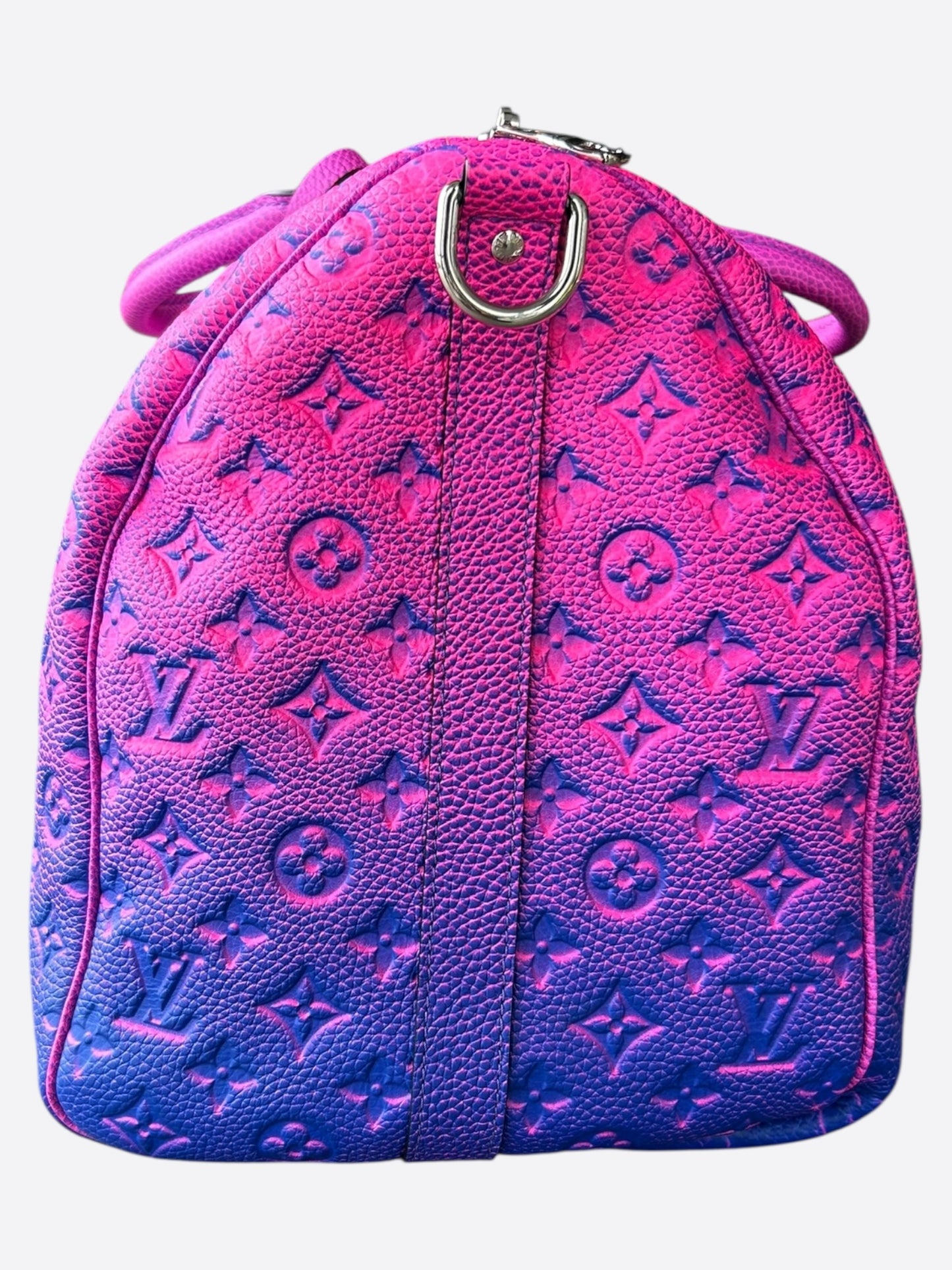 Louis Vuitton Pink & Purple Taurillon Illusion Monogram Keepall 50