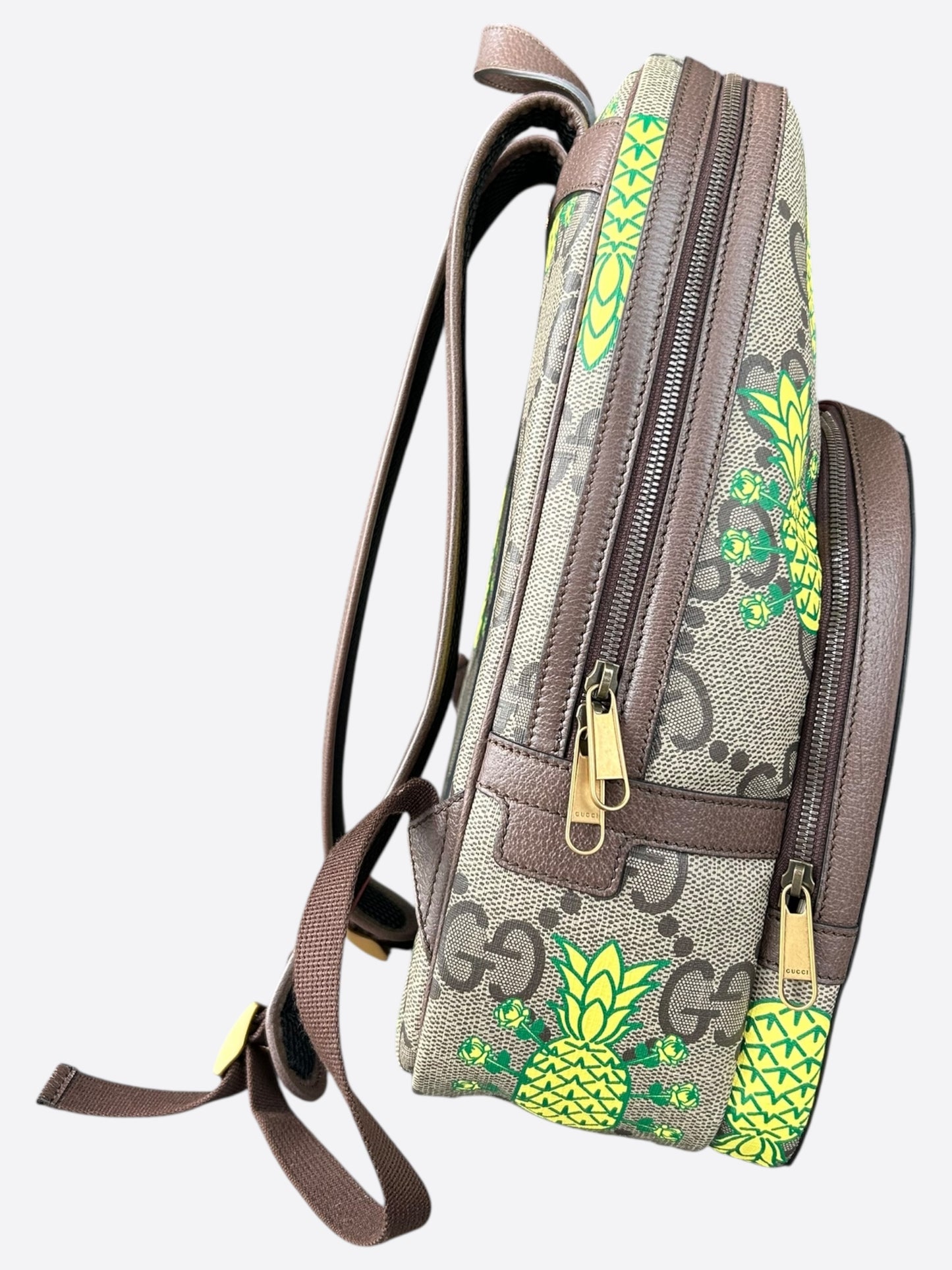 Gucci Beige GG Monogram Pineapple backpack