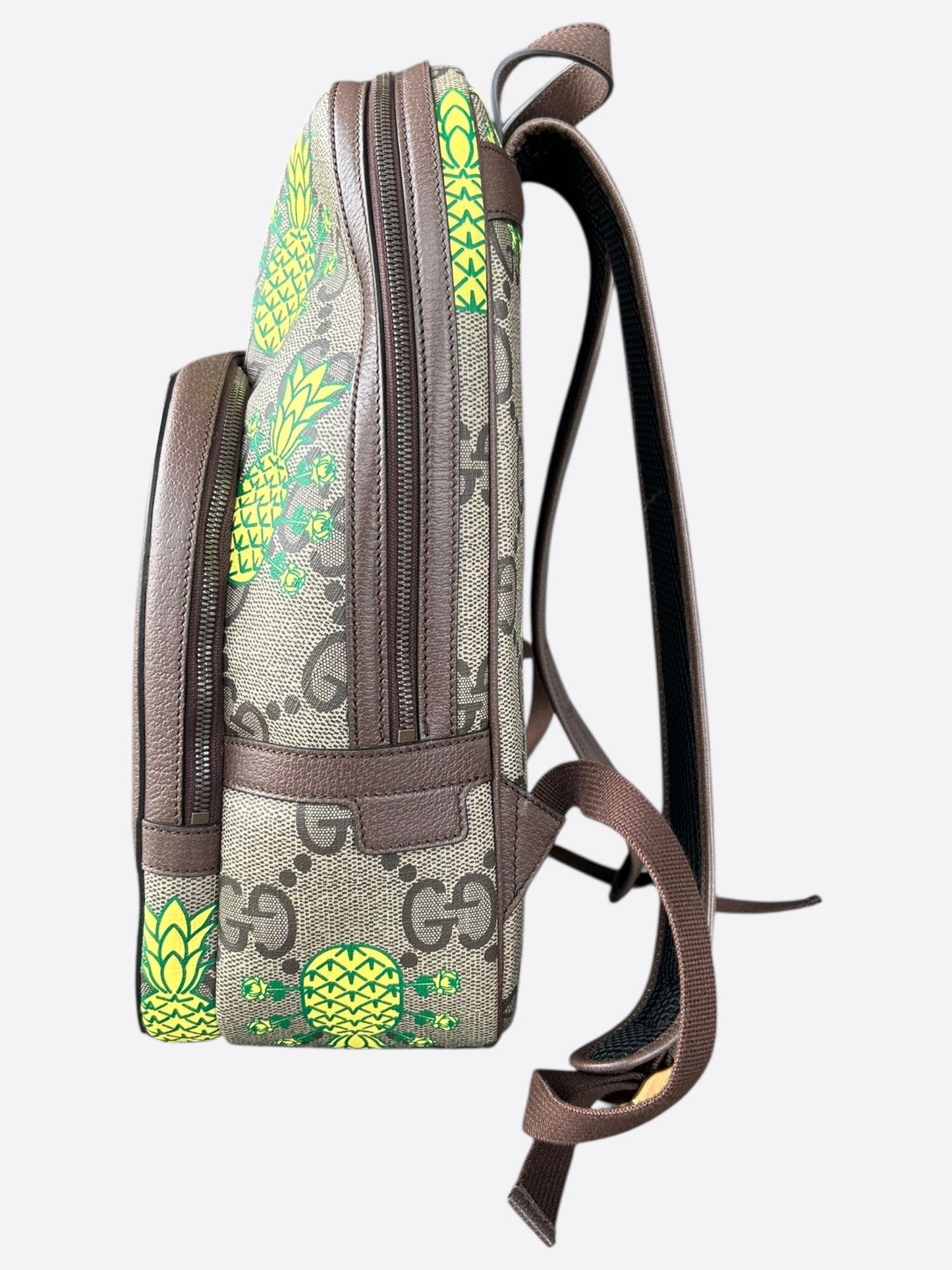 Gucci Beige GG Monogram Pineapple backpack