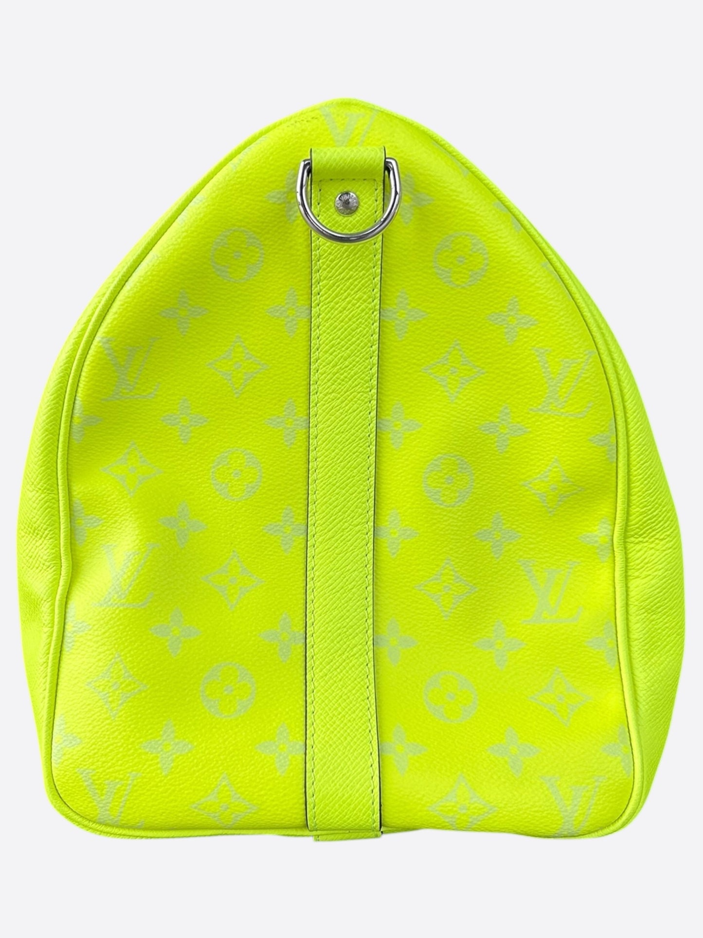 Louis Vuitton Yellow Taigarama Monogram Keepall 50
