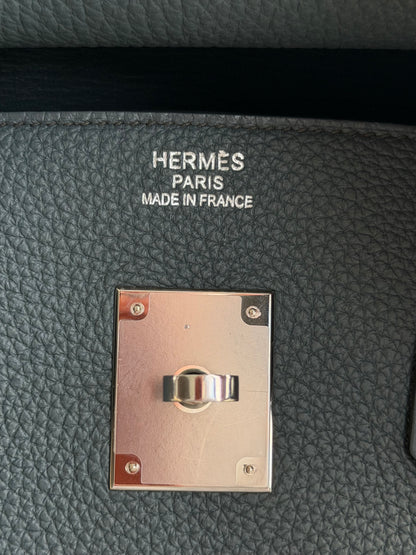 Hermes Bleu Orage Togo & Palladium Hardware Birkin 35