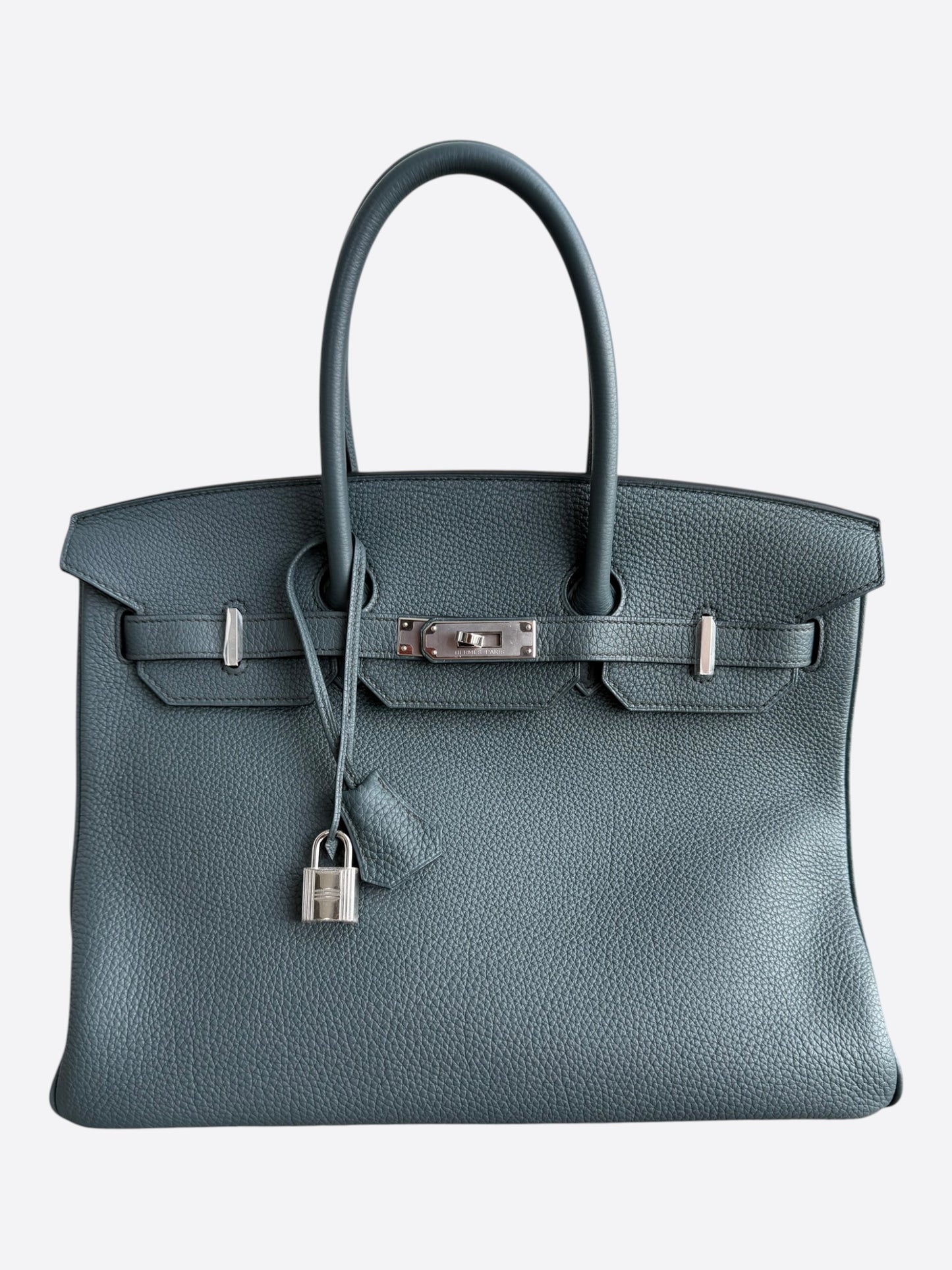 Hermes Bleu Orage Togo & Palladium Hardware Birkin 35