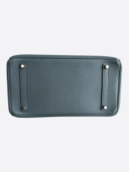 Hermes Bleu Orage Togo & Palladium Hardware Birkin 35