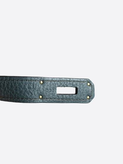 Hermes Bleu Orage Togo & Palladium Hardware Birkin 35