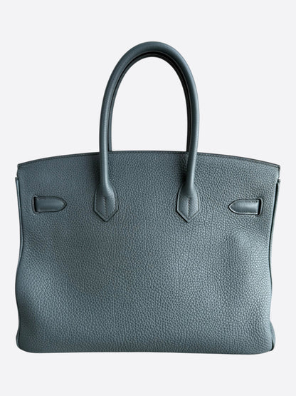 Hermes Bleu Orage Togo & Palladium Hardware Birkin 35