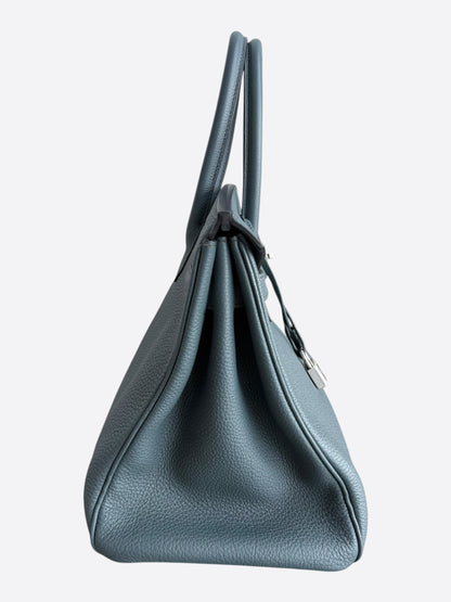 Hermes Bleu Orage Togo & Palladium Hardware Birkin 35
