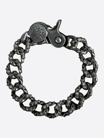 Chrome Hearts Silver Fancy Link Cuban Bracelet