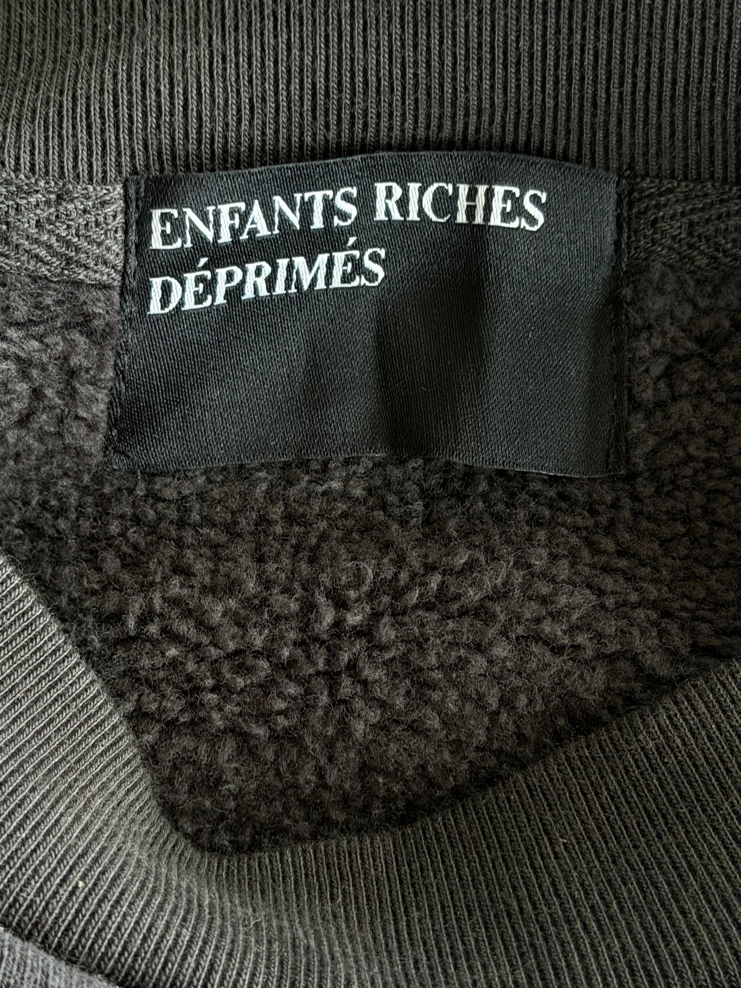 Enfants Riches Deprimes Faded Black & White Sleep Sound Graphic Sweater