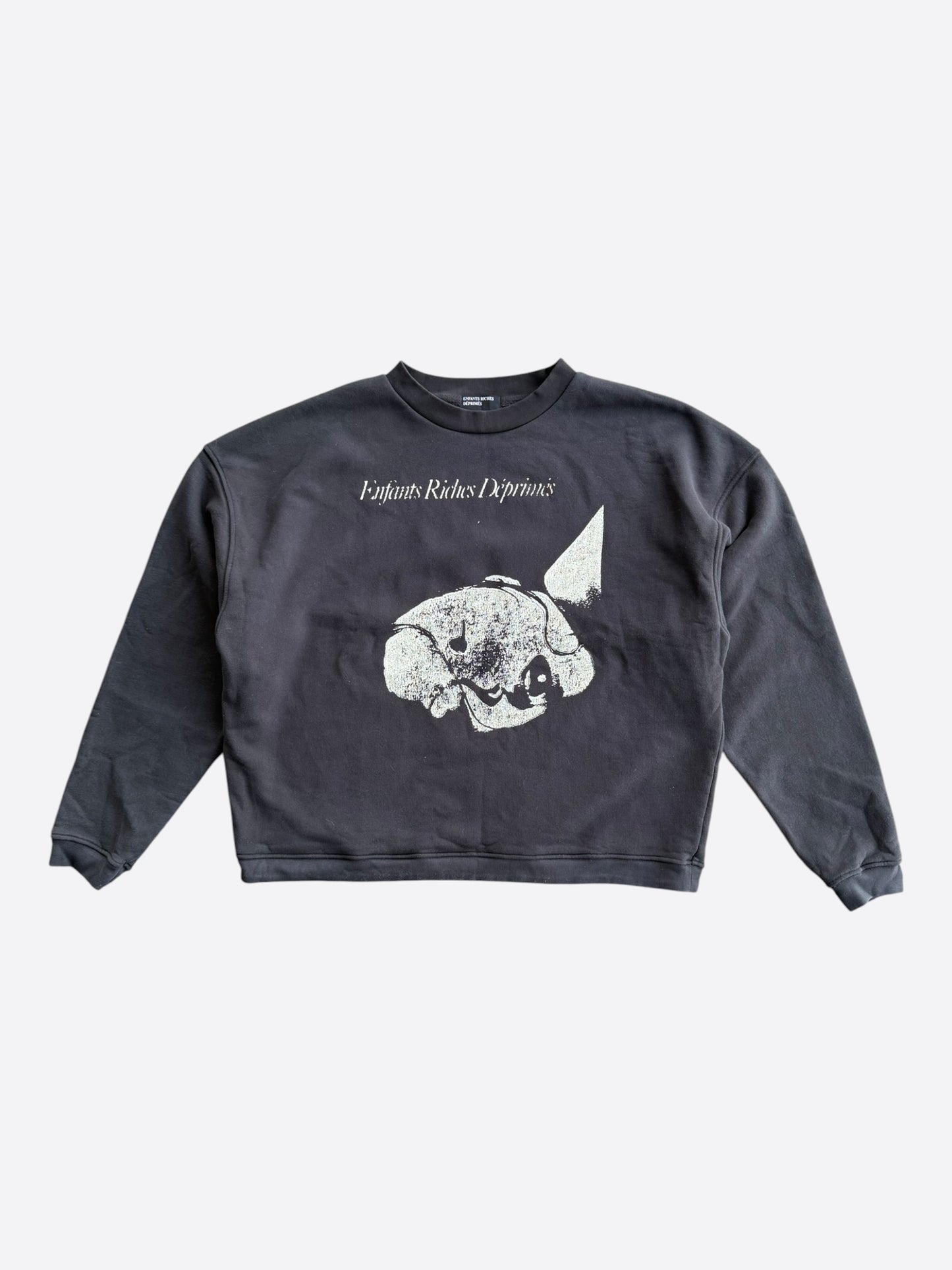 Enfants Riches Deprimes Faded Black & White Sleep Sound Graphic Sweater