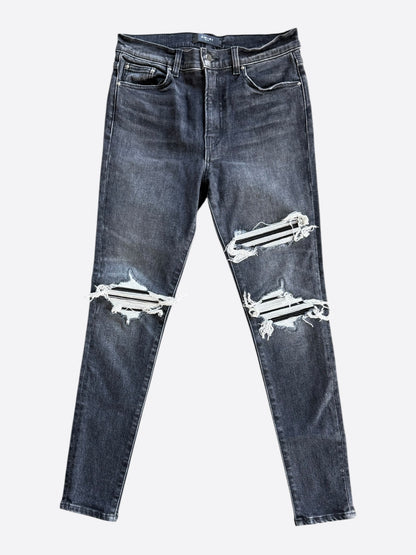 Amiri Grey & Black Patch MX1 Jeans