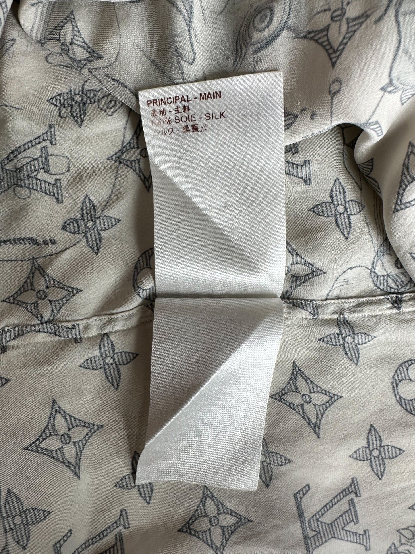 Louis Vuitton 2017 Chapman Brothers Silk Shirt - White Casual