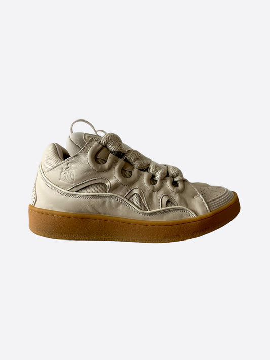 Lanvin Tan Curb Oversized Sneakers