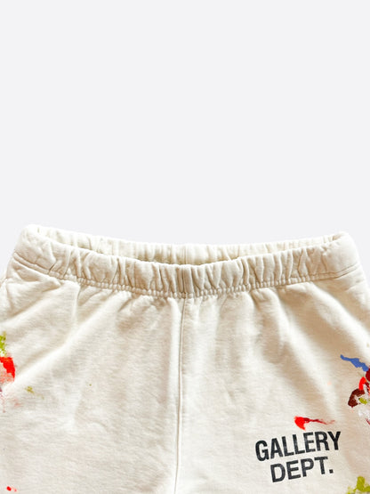 Gallery Dept Beige Paint Splatter Sweatpants