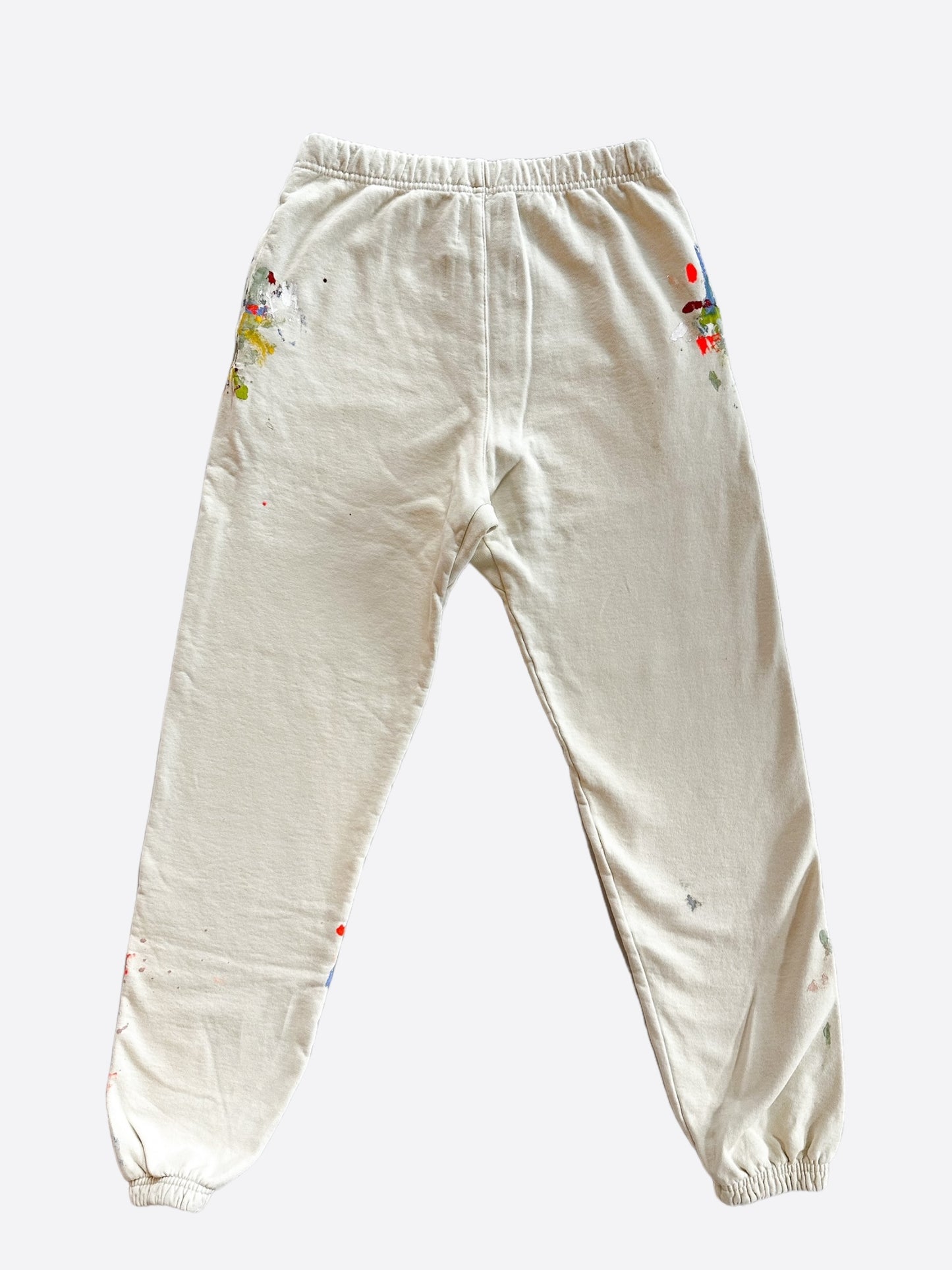 Gallery Dept Beige Paint Splatter Sweatpants