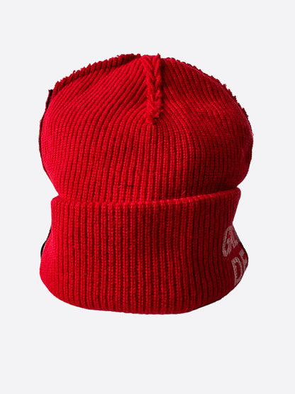 Gallery Dept Black & Red Topanga Logo Beanie