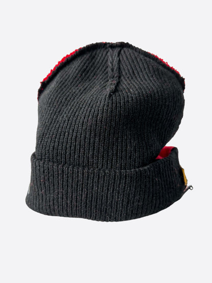 Gallery Dept Black & Red Topanga Logo Beanie