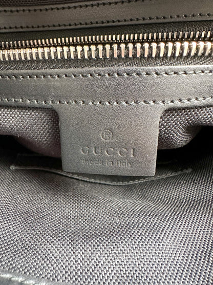 Gucci Black GG Monogram Small Messenger Bag