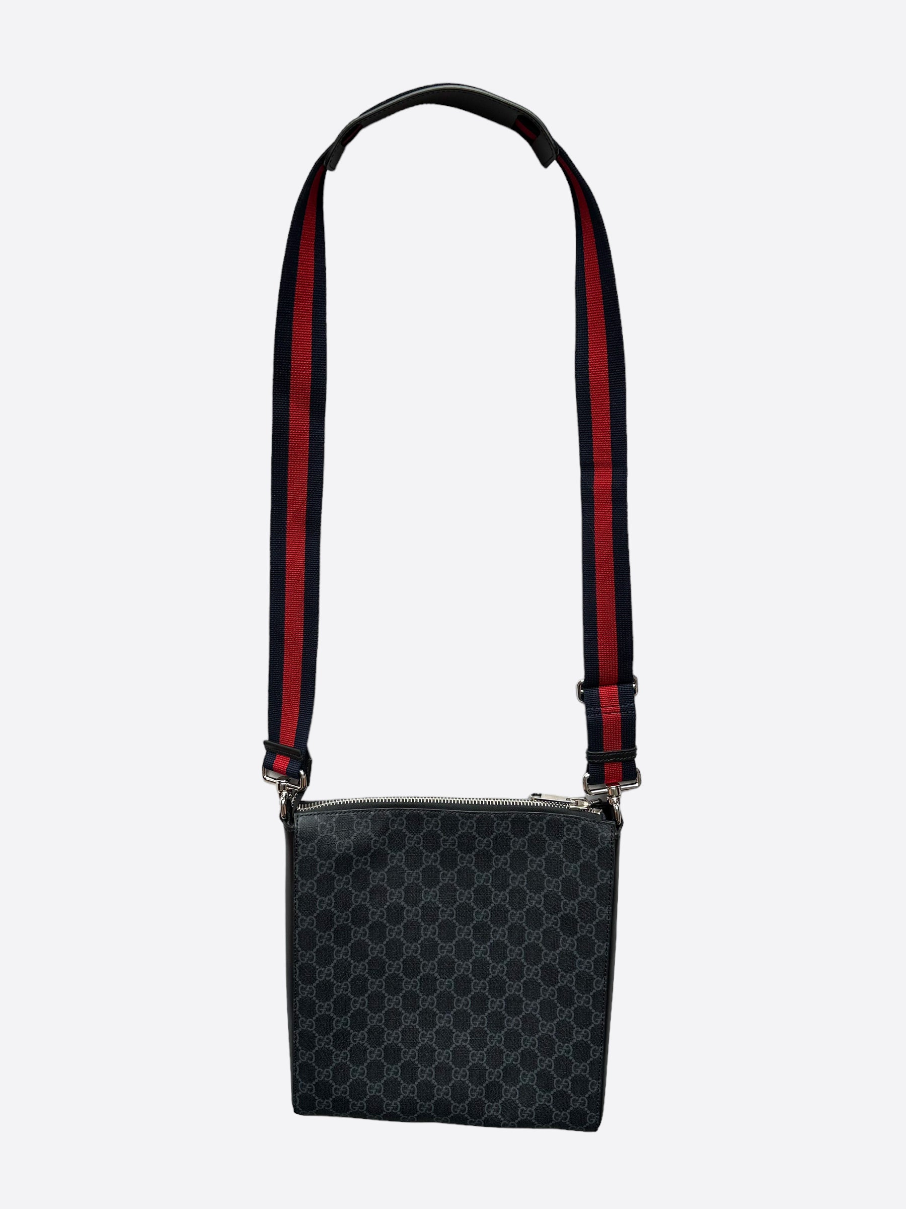 Gucci Men's GG Supreme Small Side Bag in Black | End Clothing