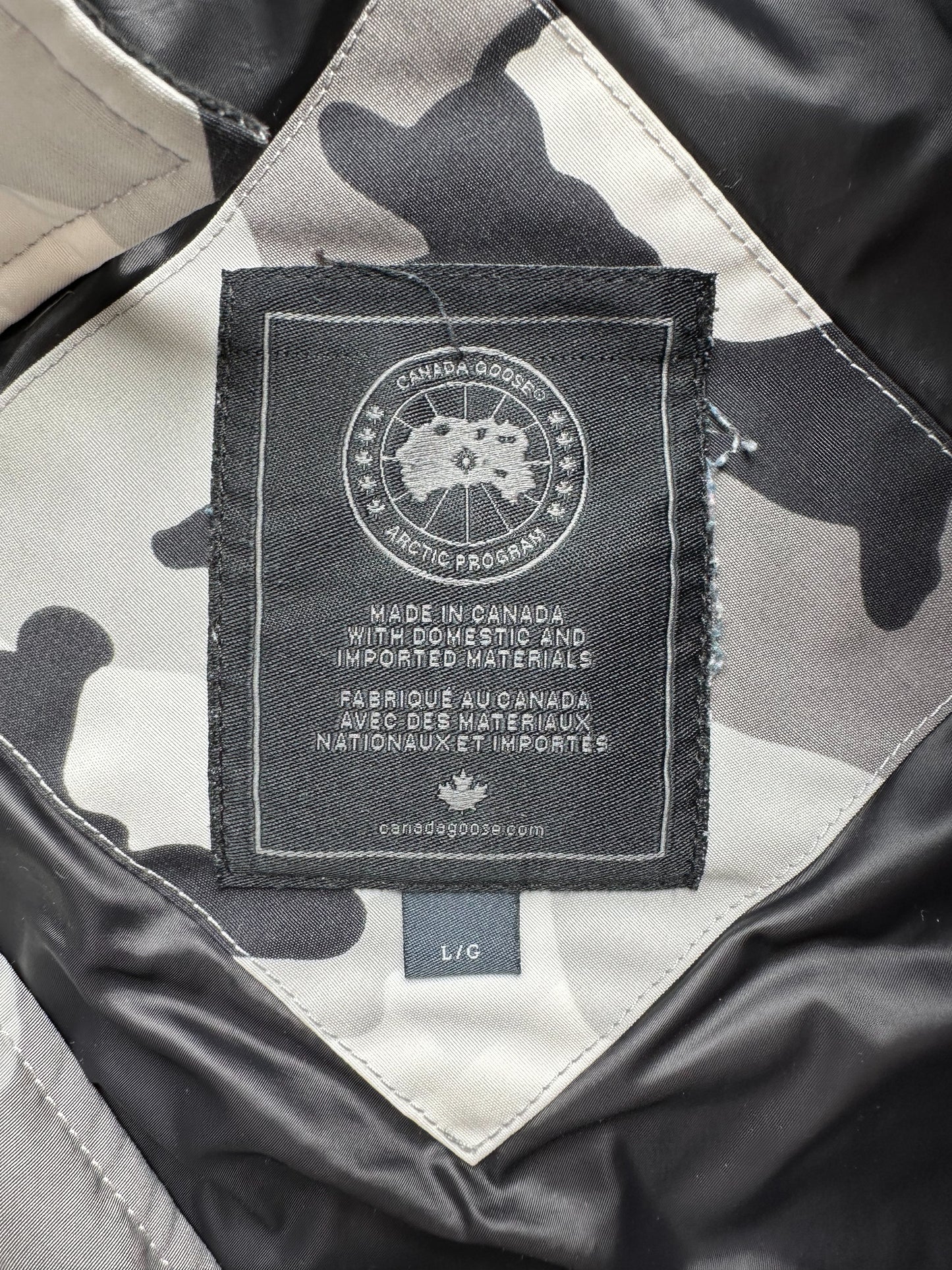 Canada Goose Snow Camo Wyndham Black Label Men's Jacket