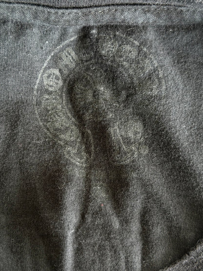 Chrome Hearts Black & White Cemetery Jacquard Horseshoe Logo T-Shirt