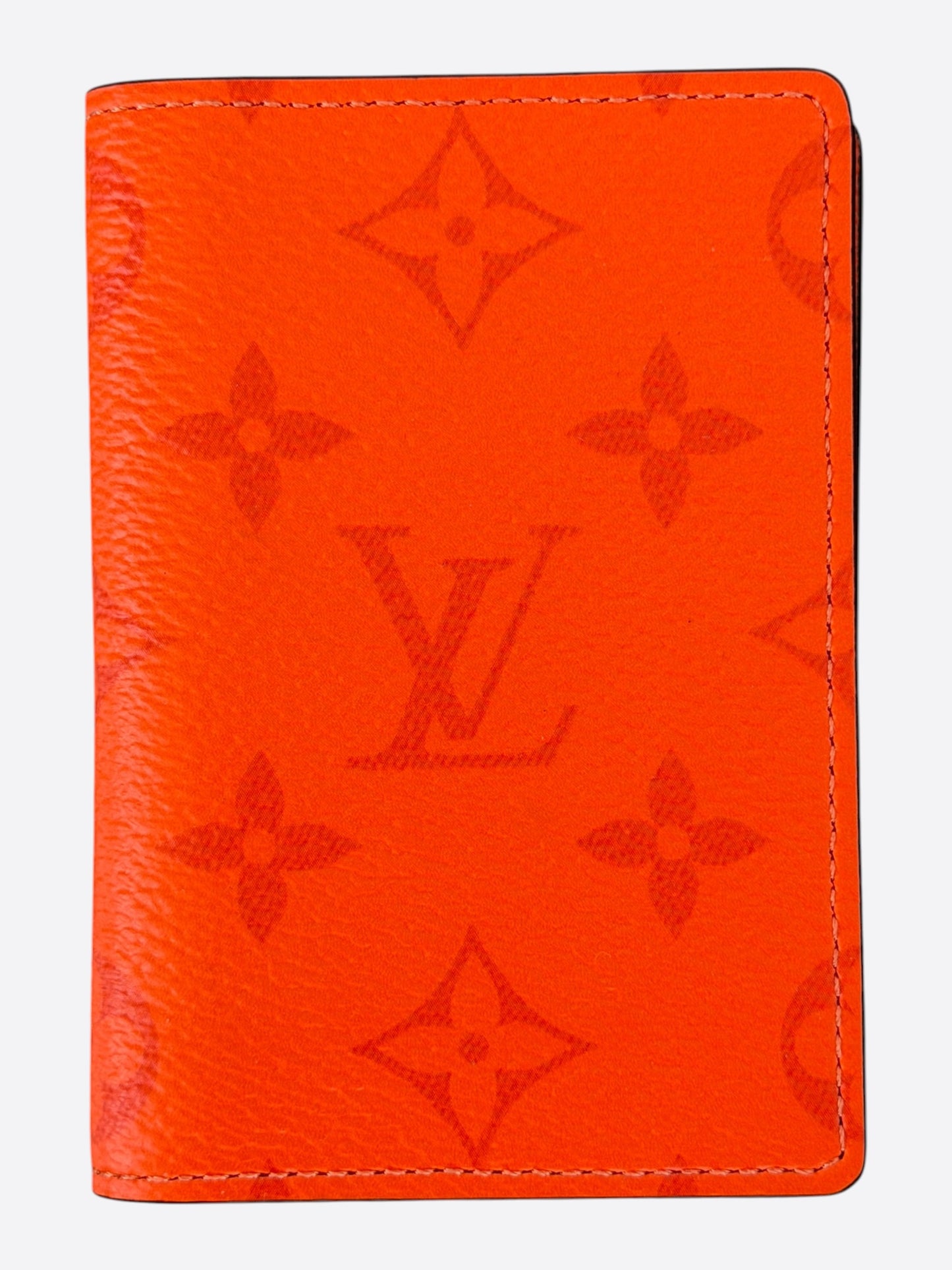 Louis Vuitton Orange Taigarama Monogram Pocket Organizer